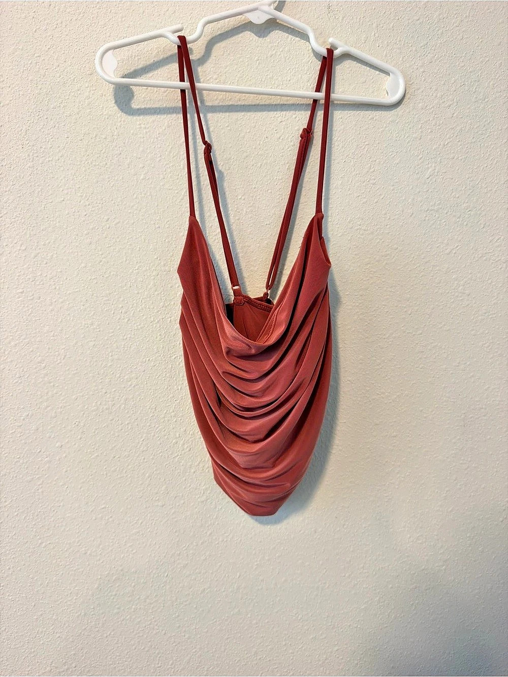 Windsor Draped Cowl Camisole in salmon Size XS Like New